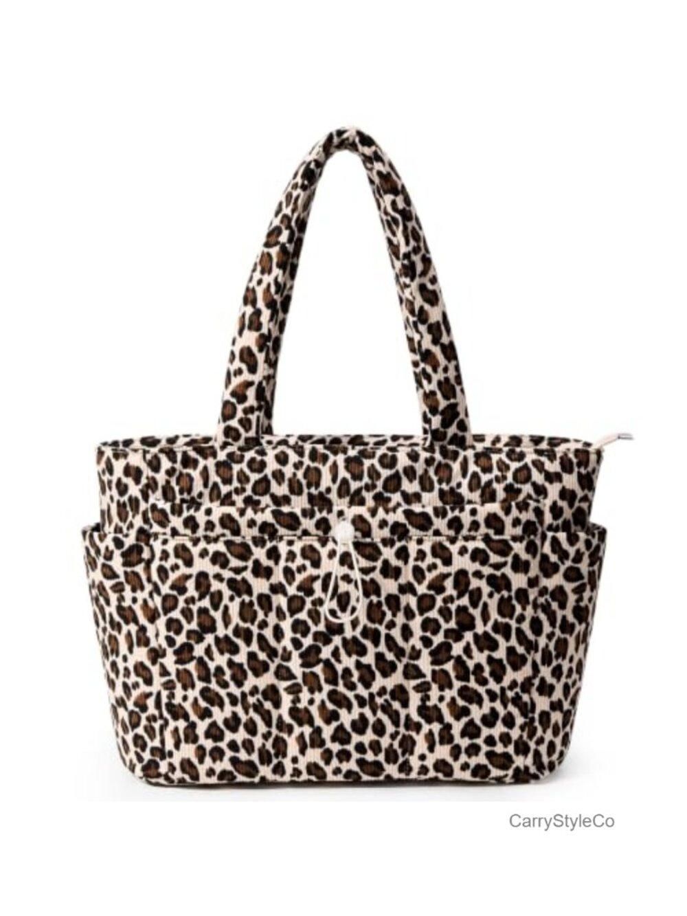 Large Corduroy Laptop Tote 15in Padded Shoulder Bag Travel Work